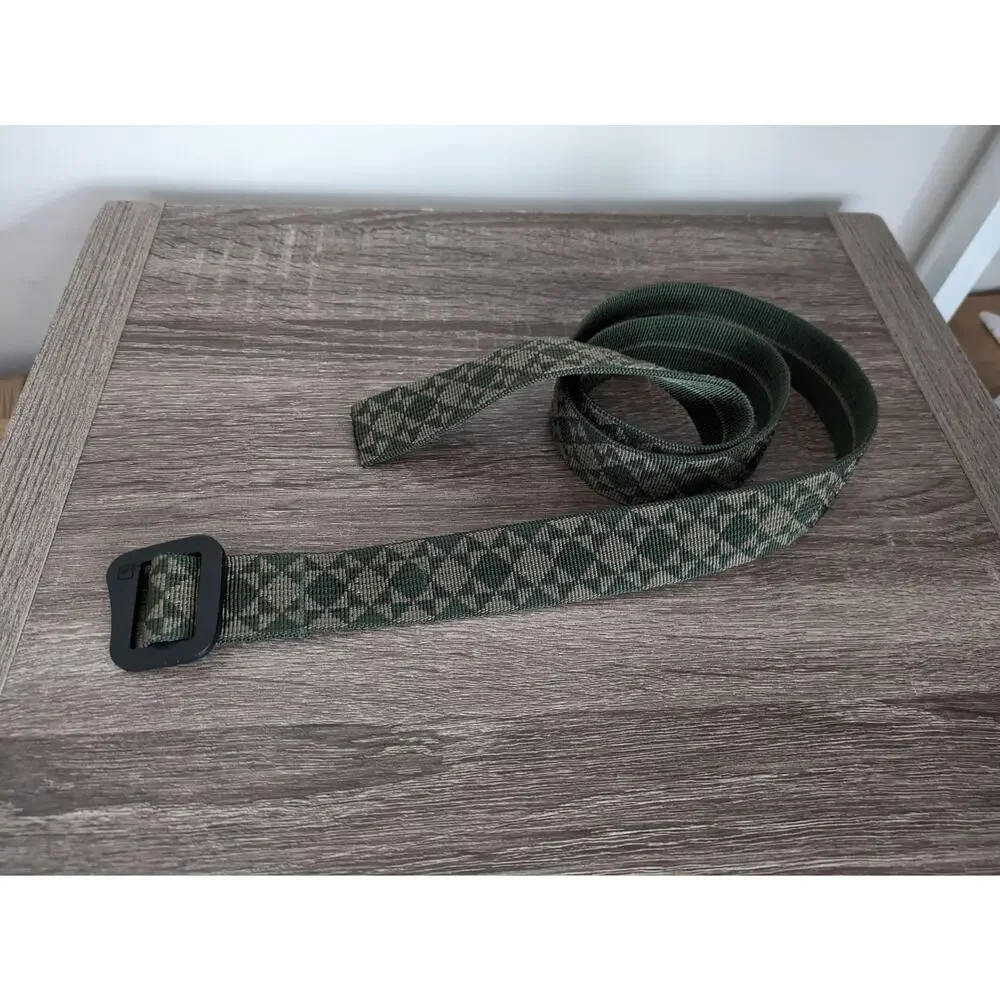 Patagonia Friction Belt Geometric Green Hiking Performance Outdoor 38